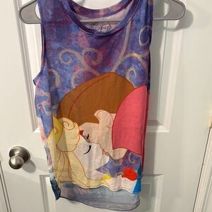 Disney Princess Aurora and Prince Tank Top - Pink and Blue
